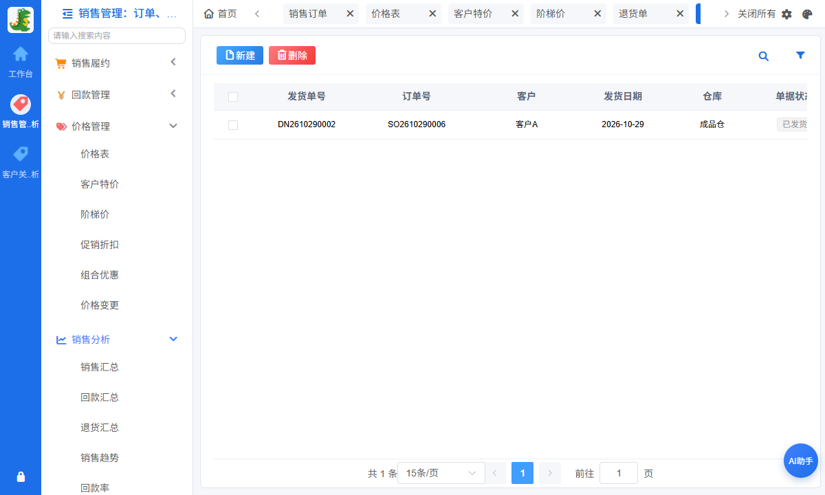 销售分析报表